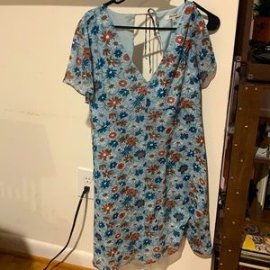 Madewell cap sleeve dress